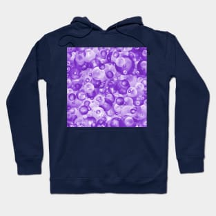 Purple Grape Candy Bubble Pattern Hoodie